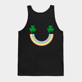 Shamrock Smiley Face Tank Top